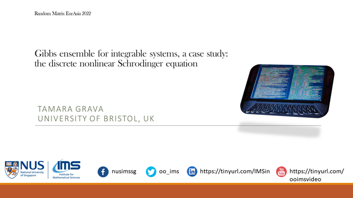 Tamara Grava - Gibbs ensemble for integrable systems, a case study the ...