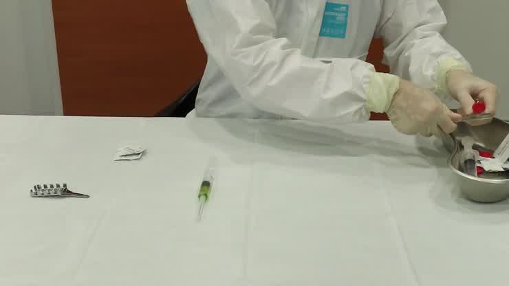 Negative pressure drawing technique- inject into vial