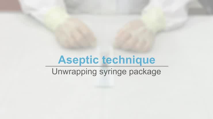 1.1. Unwrapping syringe package