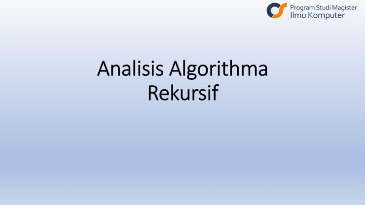 algoritma rekursif