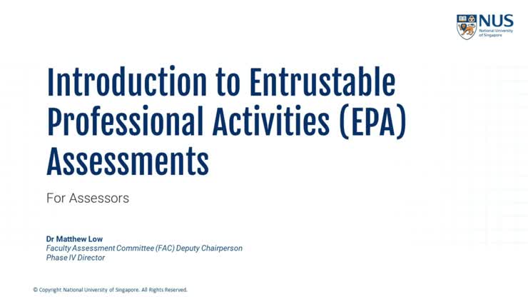 Entrustable Professional Activities (EPA) Assessments Briefing for ...
