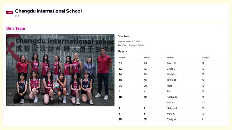 Girls Friday 10:00 CDIS vs. YIA