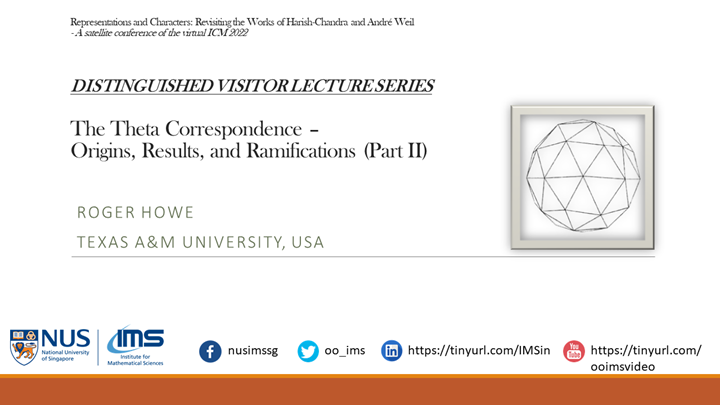 Roger Howe - The Theta Correspondence - Origins, Results, and ...