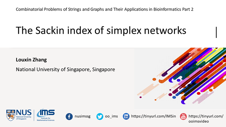 Simplex Ap Louxin Zhang - The Sackin index of simplex networks
